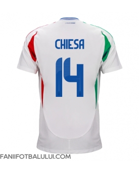 Italia Federico Chiesa #14 Tricou Fotbal Replică European 2024 Barbati Deplasare